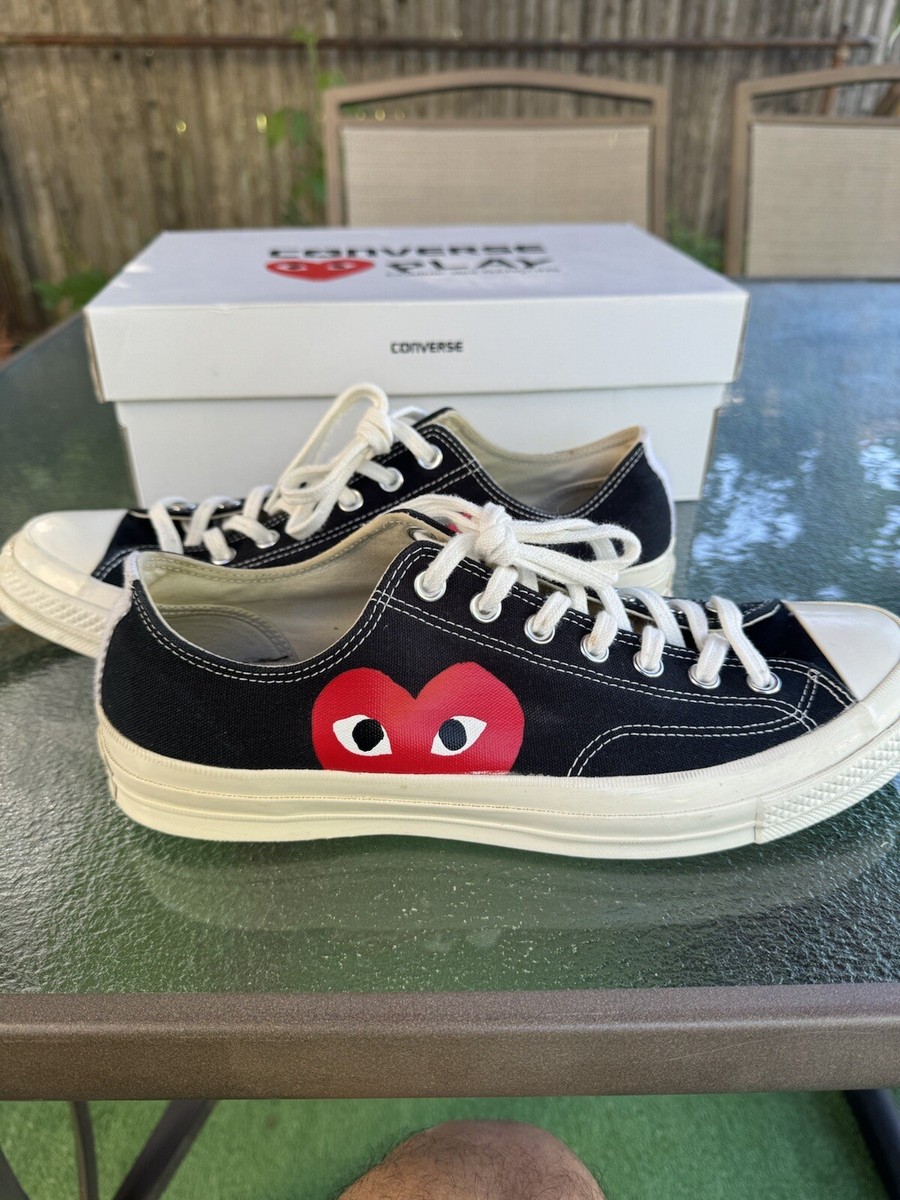 PLAY COMME des GARCONS スニーカー 黒 2006623O0062 Size 12 - Converse Comme des Garçons Play x Chuck 70 2015