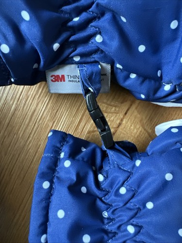 Mini Biden Mittens Rabbit Size S Blue 3M Thinsulate - Picture 5 of 12