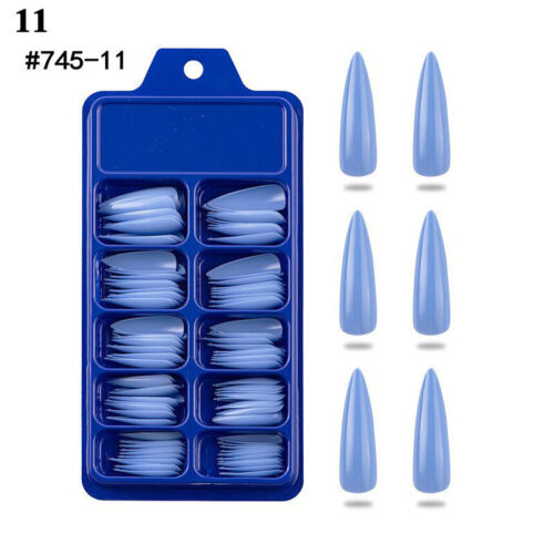 100 Pcs False Nails Wearable Fake Nails Full Cover Nail Tips Press On Nail - Picture 64 of 128