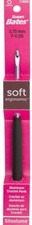 Susan Bates Silvalume ERGONOMIC soft Handle Aluminum Crochet Hook 5.5" F5/3.75mm