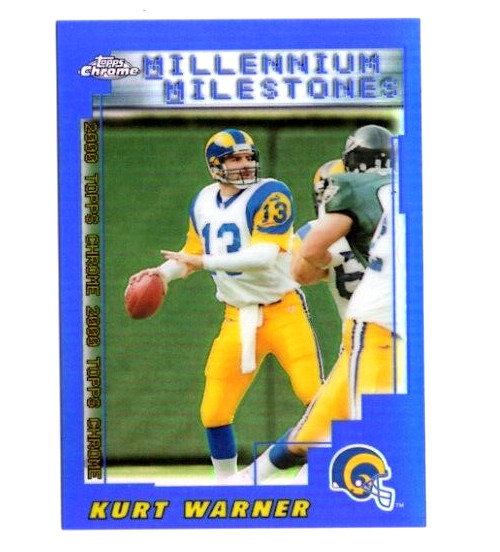 2000 Topps Chrome Kurt Warner Millennium Milestones  REFRACTOR #209