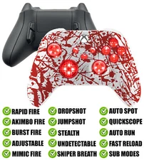 LEDS + Reflex Paddle Buttons Rapid Fire Modded Controller for Xbox Series X S