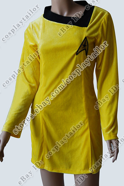 Trek Strange New Worlds Star Trek Yellow Dress Star Trek The Movie Command Gold  Dress Free