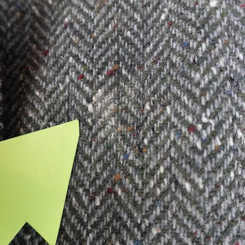 Triona Design Vest Womens L Gray Ireland Wool Herringbone Tweed Button Front - Picture 12 of 20
