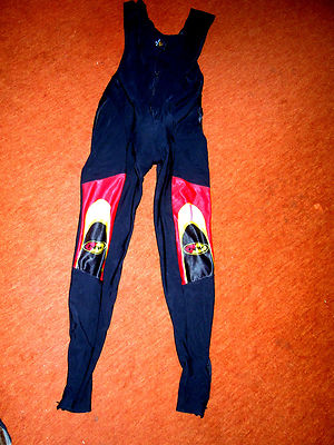 Lange Radsporthose v. NORTH WAVE Gr.XL innen angerauht, Vorder-RV, Bein-RV's