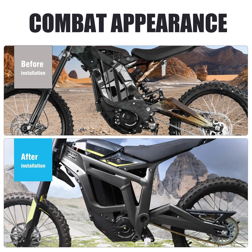 Fit For Talaria sting MX3 MX4 Carbon Fiber Frame Guard Fairing Body Kit Graphics - Image 4 of 4