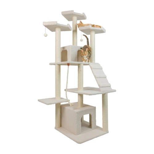 Armarkat Classic real wood Cat Tree Model B8201, Ivory