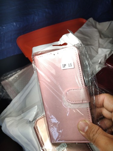 LOT 14x NEW iPhone 15 14 PU Leather Wallet Cases Mixed Models Colors Heavy Duty - Photo 24 sur 24