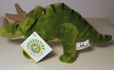 Triceratops Wildlife Artists 'Conservation Critters' Green Plush 2012 w/ tags
