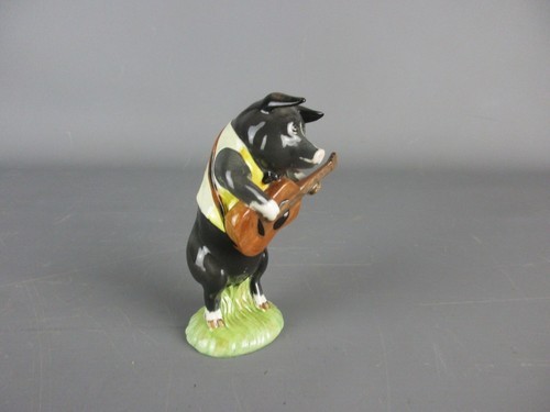 Vintage Beswick Ceramic Figurine Pig Guitarist Statue Sculpture 1970s MADE IN UK - Picture 4 of 6