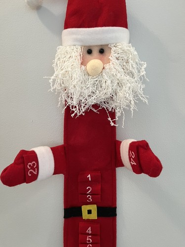 Christmas Advent Calendar Santa Countdown Very Nice Long Legs - Picture 3 of 16