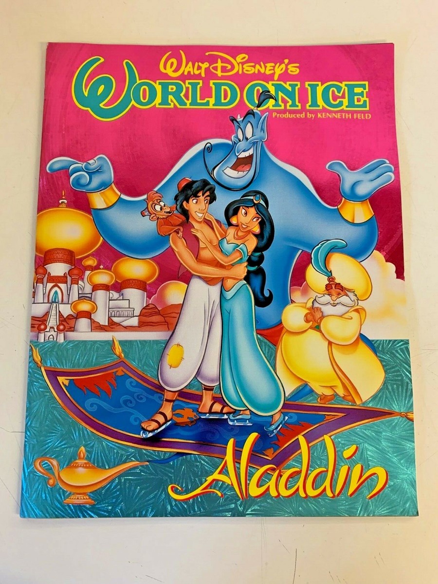 Vintage 1993 Walt Disney's Aladdin World On Ice Souvenir Program