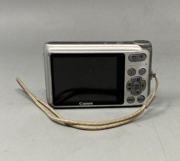 Canon PowerShot A3100 IS 12.1MP Silver Digital Camera - Fair Canon PowerShot A3100 IS 12.1MP Silver Digital Camera - Fair