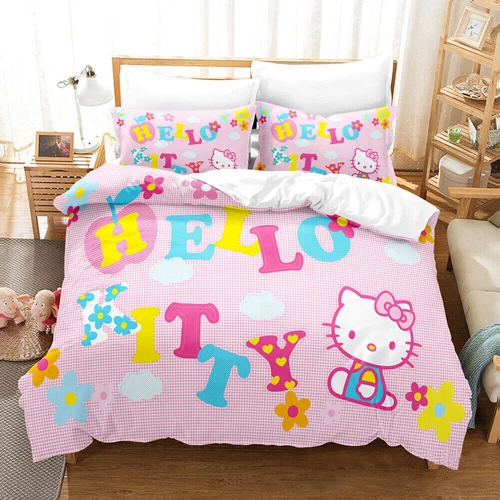 Hello Kitty Series Duvet/Quilt/Doona Cover Single/Double/Queen/King Bedding Set - Bild 4 von 43