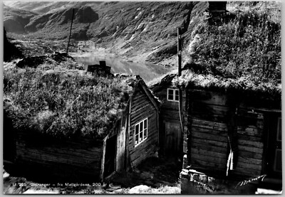Postcard: Geiranger, Norway - View from Møllgårdene (200-year-old) A144