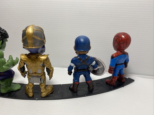 4" Marvel Comic Avengers Thanos Iron Man Spiderman hulk Capt america figure 6Pcs - Picture 8 of 11