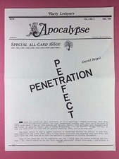 Harry Lorayne's Apocalypse - Magier Newsletter Vol.8/No.2 - 1985 - Magisch