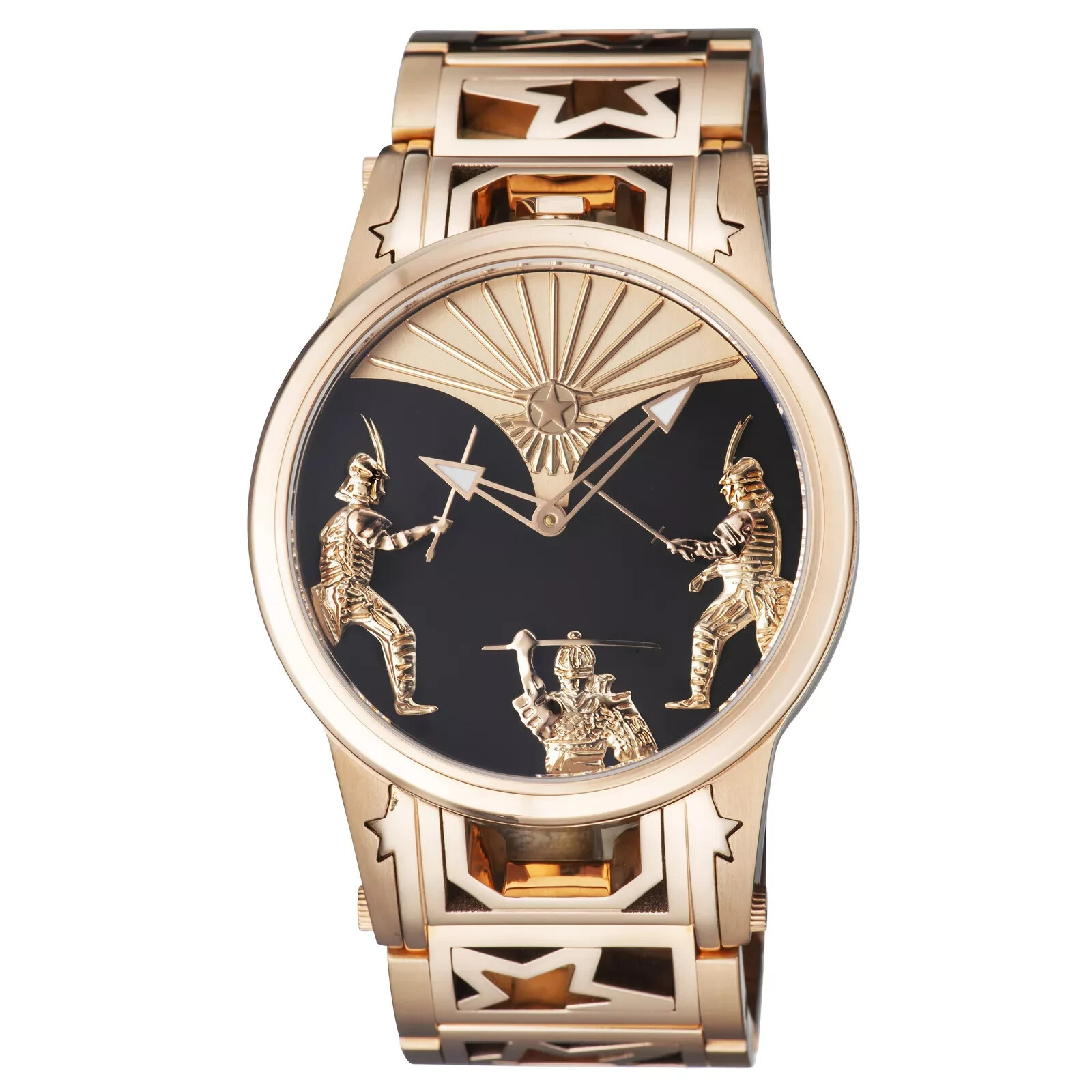 Watchstar Automaton Swiss Made Patented Soprad Animated Samurai Fighter Watch