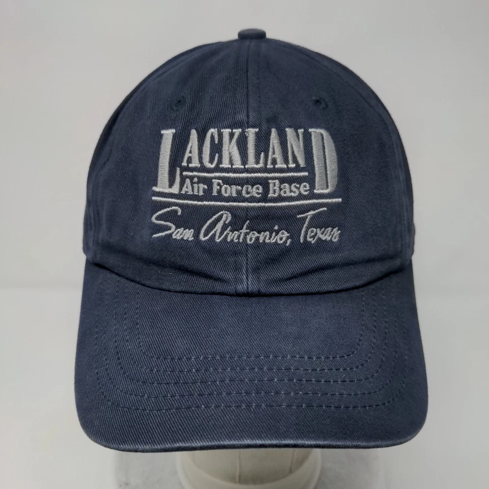 Lackland Air Force Base Strapback Hat Blue OSFA 6 Panel Gear For Sports - Image 2 of 4