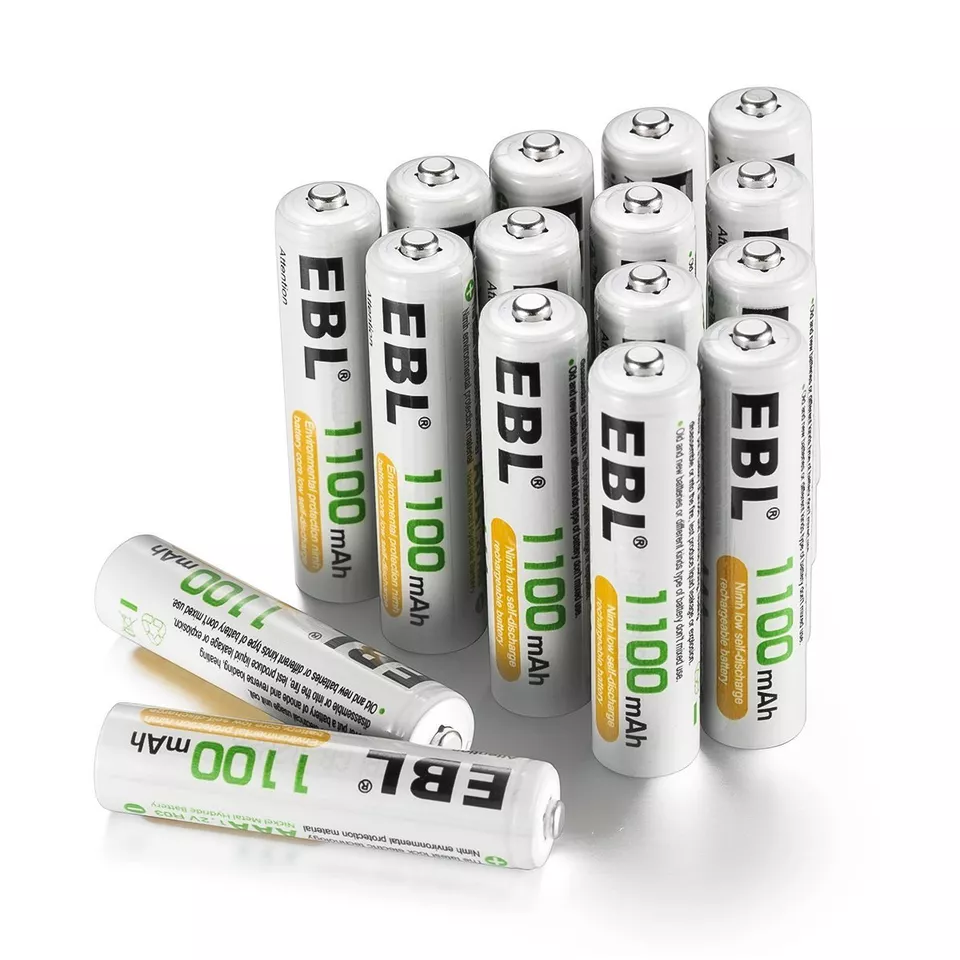 EBL Lote Pilas Recargables AA AAA 2800mAh 2300mAh 1100mAh 800mAh NI-MH + Caja Foto 2 de 4