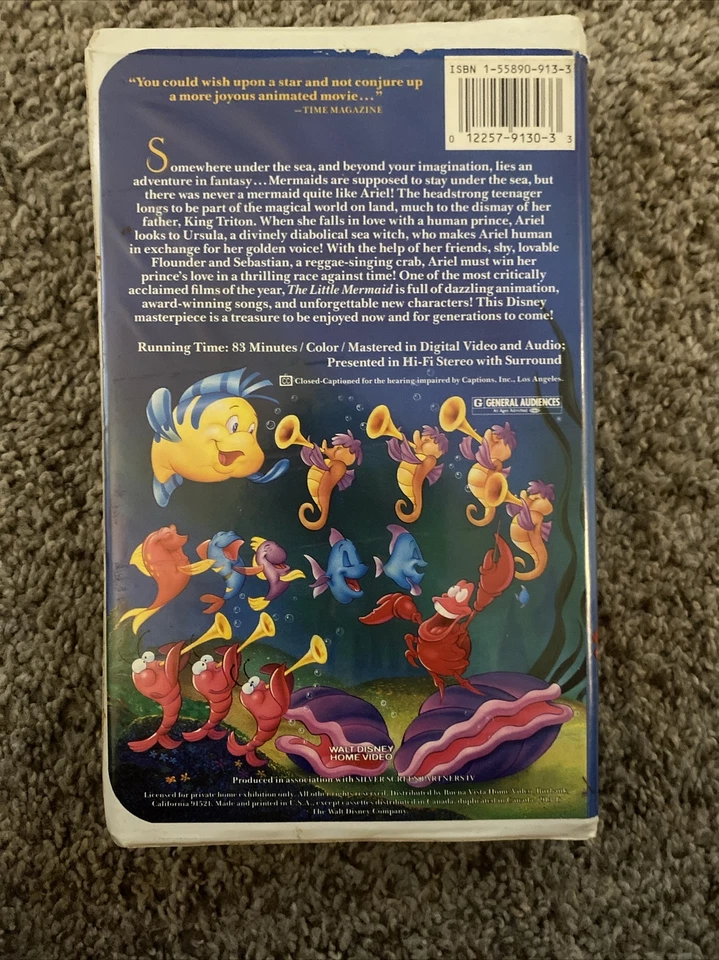 Opened (NEVER WATCHED) Little mermaid “black diamond” Band Cover Issue. Foto 2 de 4