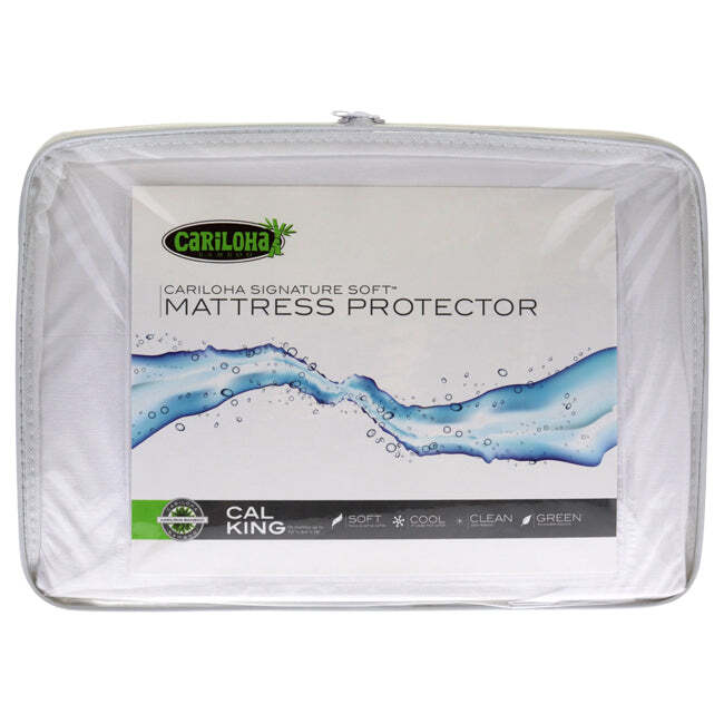 Bamboo Mattress Protector for Cal King by Cariloha – Soft & Hypoallergenic 1-Piece Cover-image