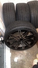Rims Set Of 4 22inch Silver Just Need One Tire Rims Set Of 4 22inch Silver Just Need One Tire