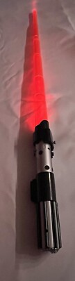Hasbro Star Wars Darth Vader Red Lightsaber Lights Up + Sound Tested 2002 1996
