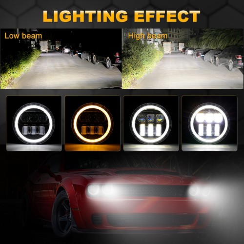 5 3/4" 5.75" pulgadas LED Faros Hi-Lo DRL Proyector Bombilla Para Volvo VHD 2001-2019 - Imagen 2 de 12