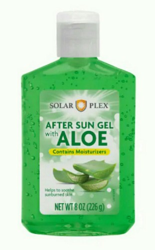 2 Bottles SOLAR PLEX After Sun with Aloe Vera Contains Moisturizers 8 fl oz each