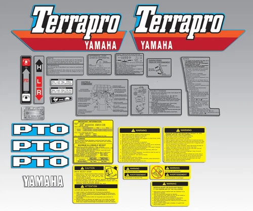 YAMAHA TERRAPRO YFP350 COMPLETE DECAL GRAPHIC KIT