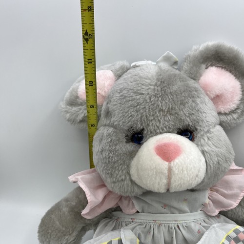 Vintage 1989 House of Lloyd Mama Mouse empty nester Stuffed Plush Toy eyelashes - Picture 6 of 6