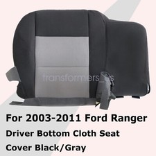 Driver Bottom Cloth Seat Cover For 2003 2004 2005-2011 Ford Ranger Blackgray