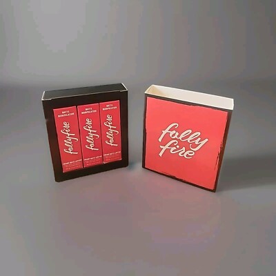 Fully Fire Creamy Matte Lipstick Trio, Expensive Habits - Boxycharm - New in Box