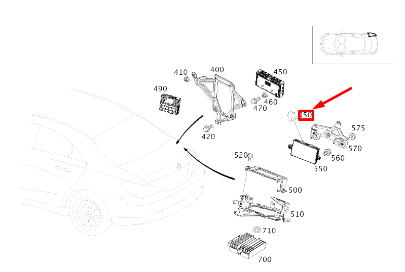 MB CLA C117 Keyless-Go Steuergerät Buchsengehäuse A0075403681