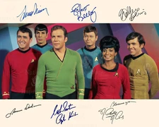 Entire Star Trek Original Cast 1960's Autographed 8x10 Photo Kirk Spock REPRINT