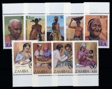 1987, Sambia, 433-37 u.a., ** - 1807658