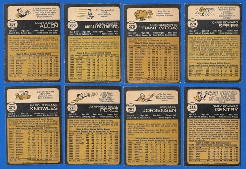 1973 OPC 73 O PEE CHEE MLB BASEBALL CARD ERROR & VARIATION 265-396 SEE LIST - Picture 7 of 249