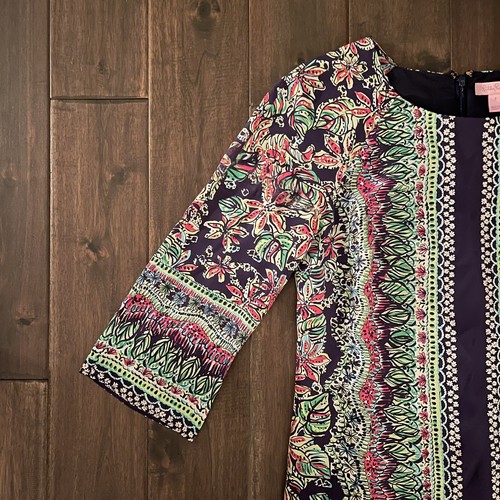 Lilly Pulitzer 100% Seide Rylee Etuikleid 2 - Bild 3 von 6