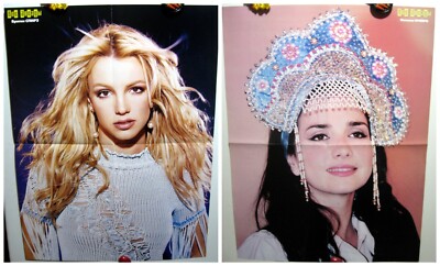 Natalia Oreiro / Britney Spears two-sided magazine poster A2 23х16