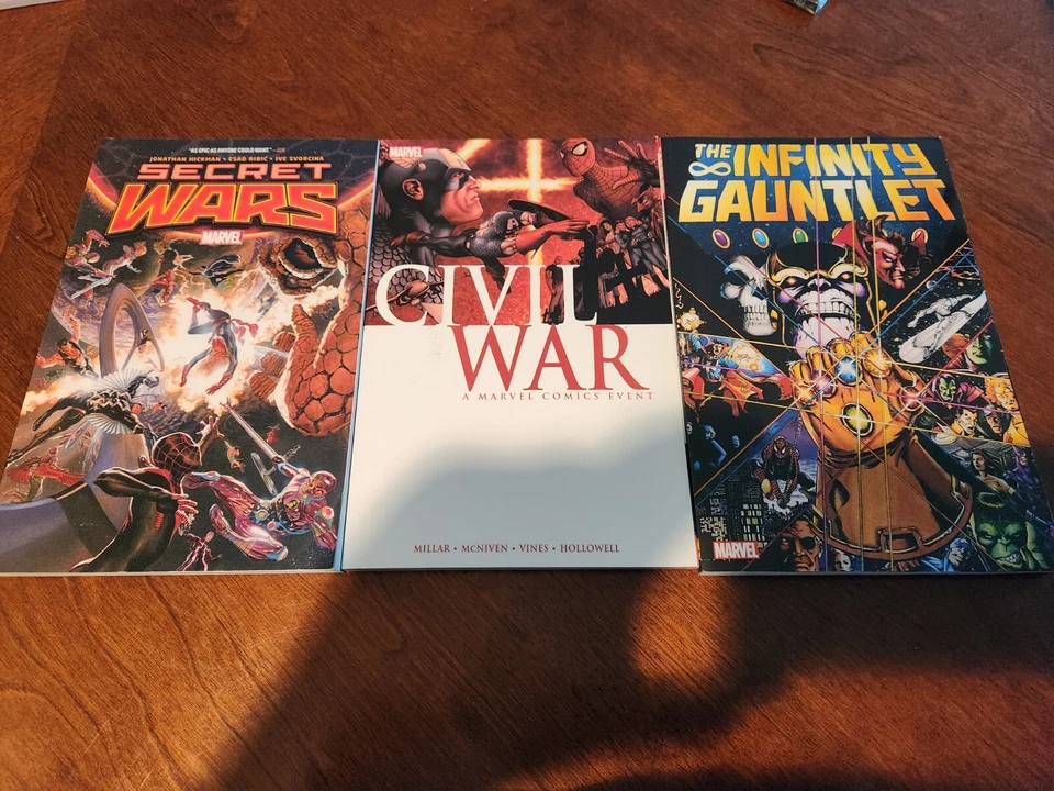 Lote de 8 Marvel Thor, Dr. Strange, Civil War, Secret Wars, Infinity Gauntlet   Foto 4 de 4