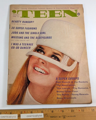 'Teen Magazine 1966 GO GO Dancer Bobby Fuller Four Young Rascals Paul Revere cut