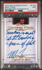 2012 LEAF LEGENDS OF SPORT INSCRIPTIONS AUTOS #IP-MT1 MIKE TYSON PSA 9 AUTO