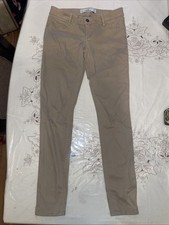 HOLLISTER Skinny Classic Stretch Khaki Beige Tan Pants Womens 27X31 5R