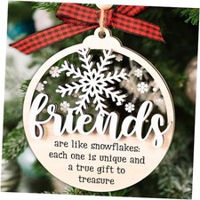 Friends Christmas Ornament, 2Layer Friendship Ornaments, 3. Friend Snowflake
