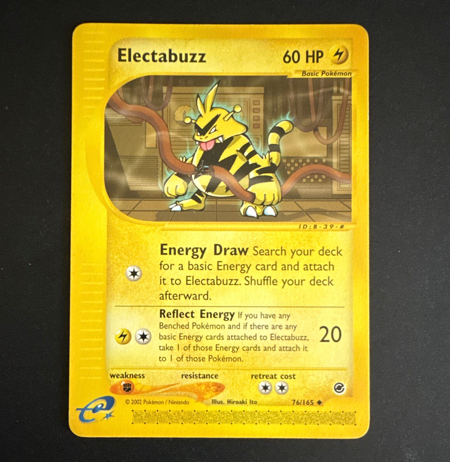 Pokemon 2002 Electabuzz Expedition Base Set Regular #076/165 60 HP Uncommon EN