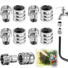 Garden Hose Quick-Connect, 3/4 Inch GHT Stainless Steel Water Hose Fitting