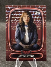 2025 Topps High Tek Stranger Things Joyce Byers #9 Hawkins Lab Mindscape Red /5