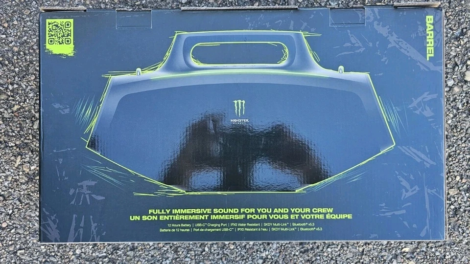 Nuevo Altavoz Inalámbrico Bluetooth Monster Energy Skullcandy Edición Limitada Foto 2 de 4