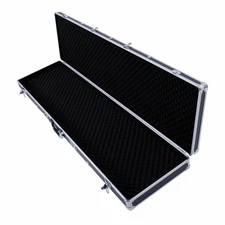 53" Long Aluminum New Locking Gun Case Lock Shotgun Storage Box Carry Case Black